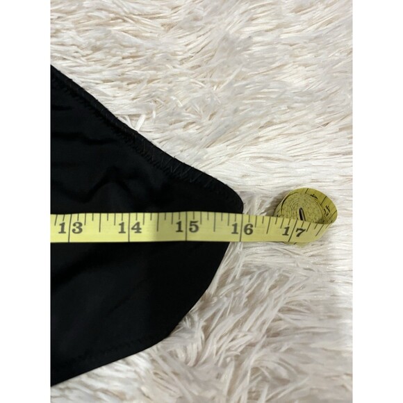 Victoria's Secret | Black One Piece Swimsuit Cheekie Size L | Net W Neon Accent - Picture 3 of 9